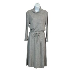 CALVIN KLEIN Waffle Knit Mock Neck Dress Sz 10